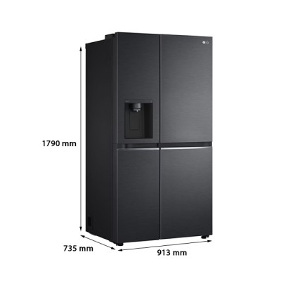 kích thước LG GR-D257WB