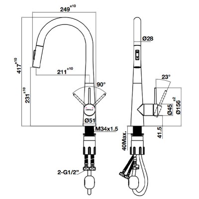 kích thước TT Hafele HT24-SH1P417 570.85.441