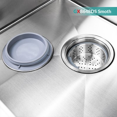 Nắp đậy xả Chậu rửa chén Handmade Grandx GX8648DS