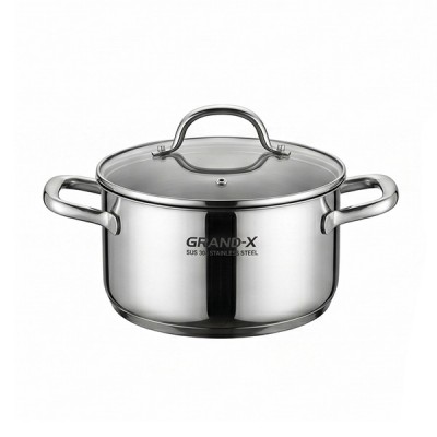 Nồi nhỏ Bộ nồi inox Grandx GX802 Elano