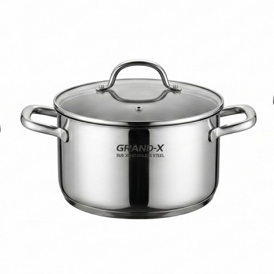 Nồi trung Bộ nồi inox Grandx GX802 Elano