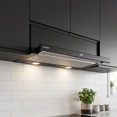Phối cảnh Máy hút mùi âm tủ Grandx GX H70F58G