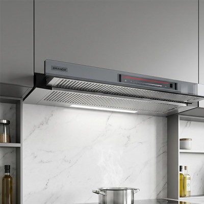 Phối cảnh Hút mùi âm tủ Grandx GX H70F72SG