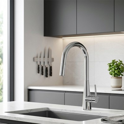Phối cảnh Vòi rửa chén Kluger KLF0009SC