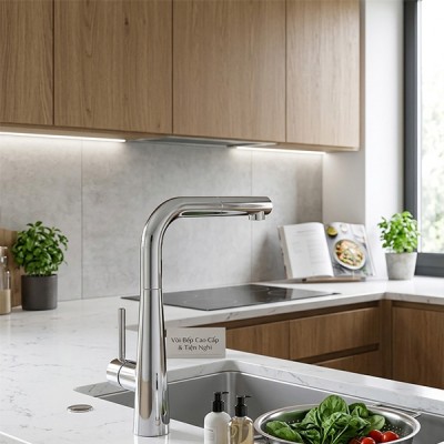 Phối cảnh Vòi rửa chén Kluger KLF0013SC