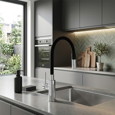 Phối cảnh Vòi rửa chén Kluger KLF0015B