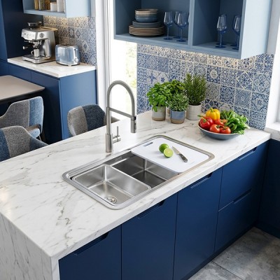 Phối cảnh Chậu rửa chén Konox Dekor 8347SU