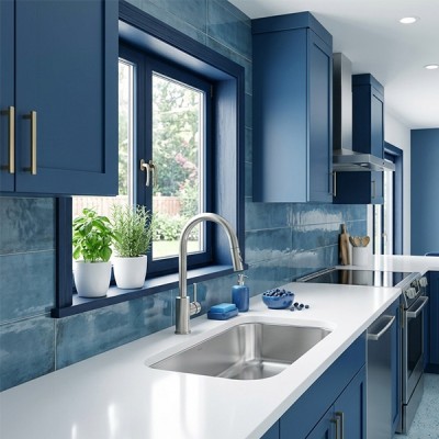 Phối cảnh Chậu rửa chén Konox Tari 5744SM