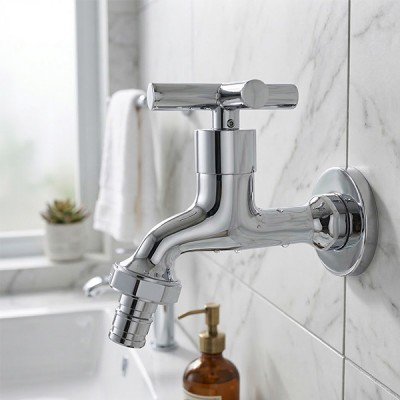 Vòi Lạnh Gắn Tường Có Đầu Răng Hafele 495.61.020