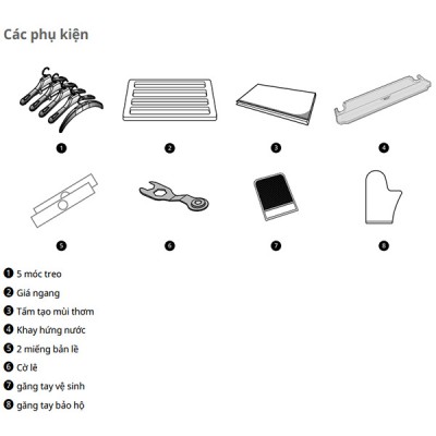 Phụ kiện Tủ chăm sóc quần áo LG SC5MBR80H