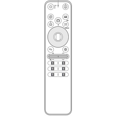 Remote Smart TV LG 55QNED70ASA
