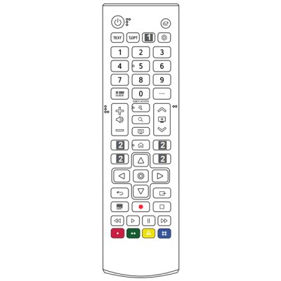 Remote Smart TV LG 75QNED70ASA