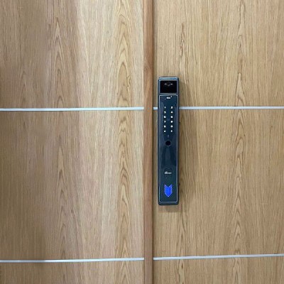 hình ảnh thực tế Khóa thông minh tự động màn hình chuông Demax SL818 MG APP WIFI REMOTE 4