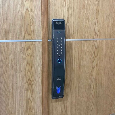 hình ảnh thực tế Khóa thông minh tự động màn hình chuông Demax SL818 MG APP WIFI REMOTE 3