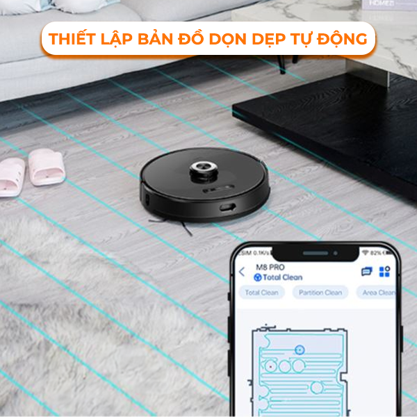 Tự động dọn dẹp Robot Hubert HB S77