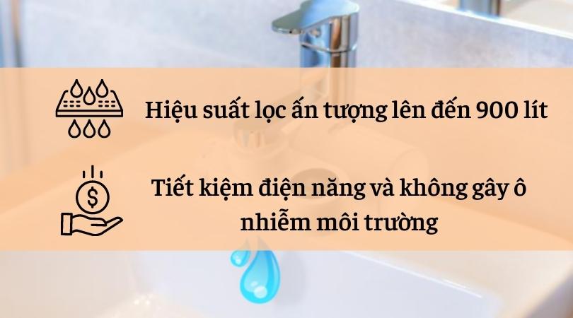 Thiết bị lọc nước Cleansui EF102 hiệu suất lọc ấn tượng