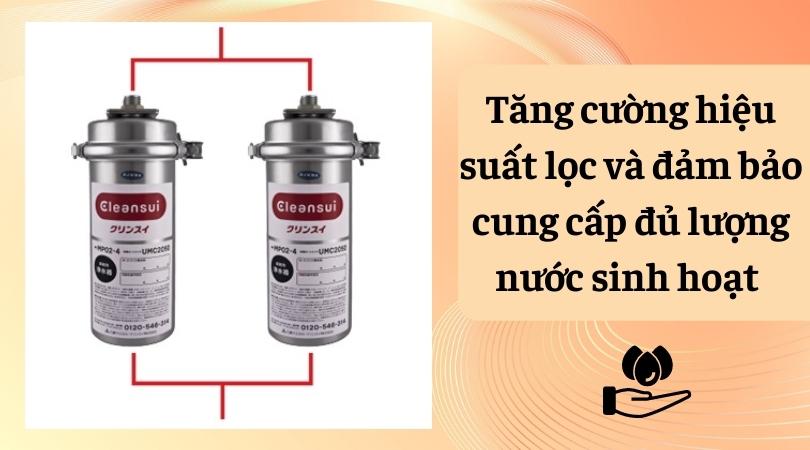 Tăng cường hiệu suất lọc và đảm bảo cung cấp đủ lượng nước sinh hoạt