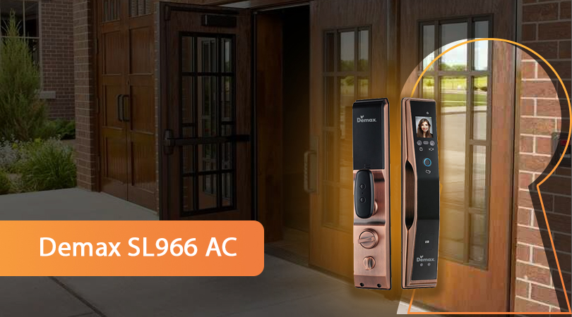 Khóa thông minh chống nước Demax EL909 BL CNC APP WIFI REMOTE