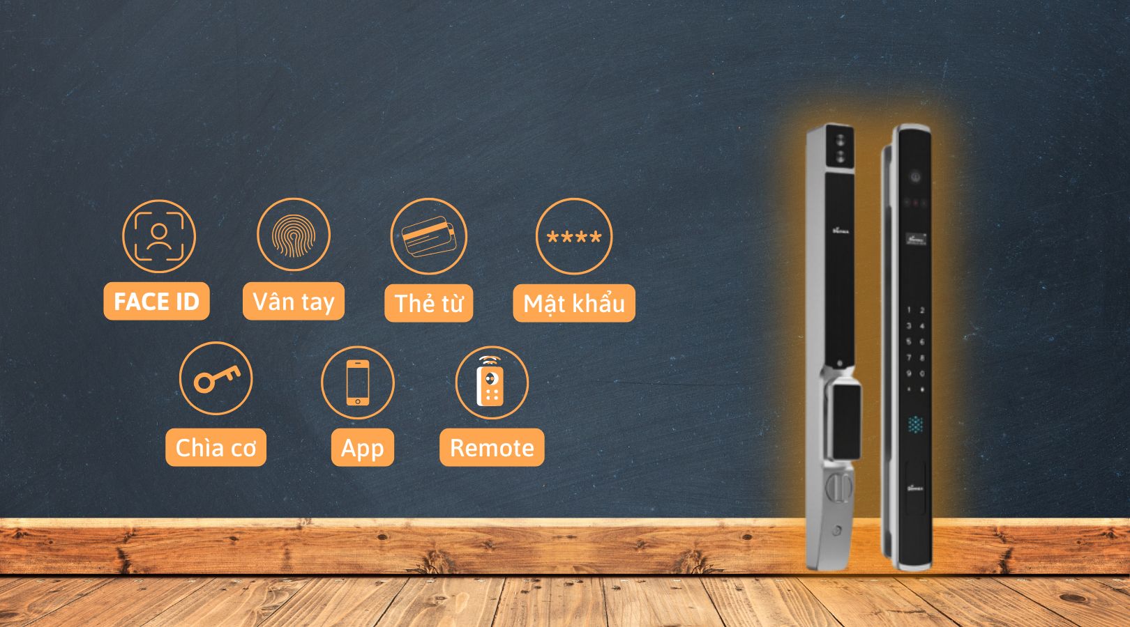 Khóa thông minh Demax EL909 AG CNC APP WIFI REMOTE