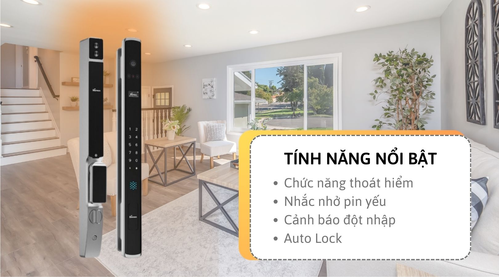 Chức năng chính của khóa thông minh chống nước Demax EL909 AG CNC APP WIFI REMOTE