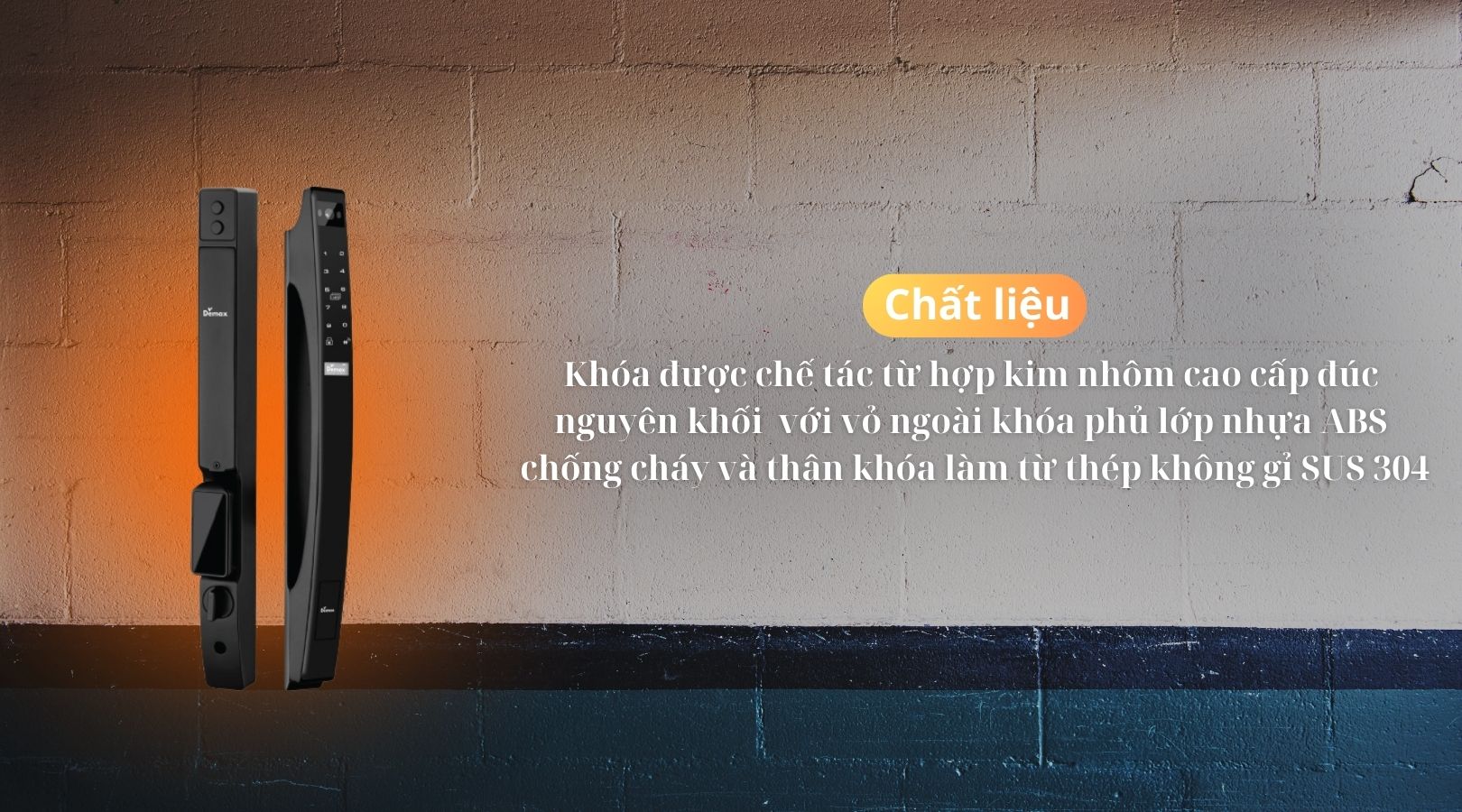 Thông số kỹ thuật của khóa Demax EL902 BL APP Wifi