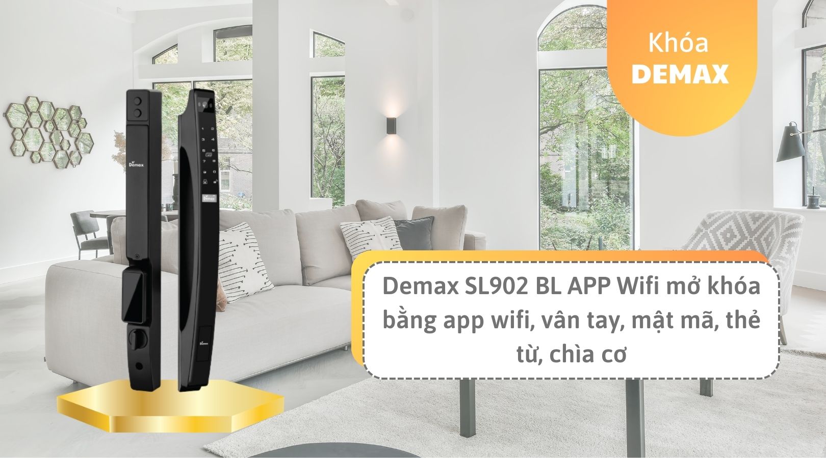 Demax EL902 BL APP Wifi có những cách thức mở khóa nào?