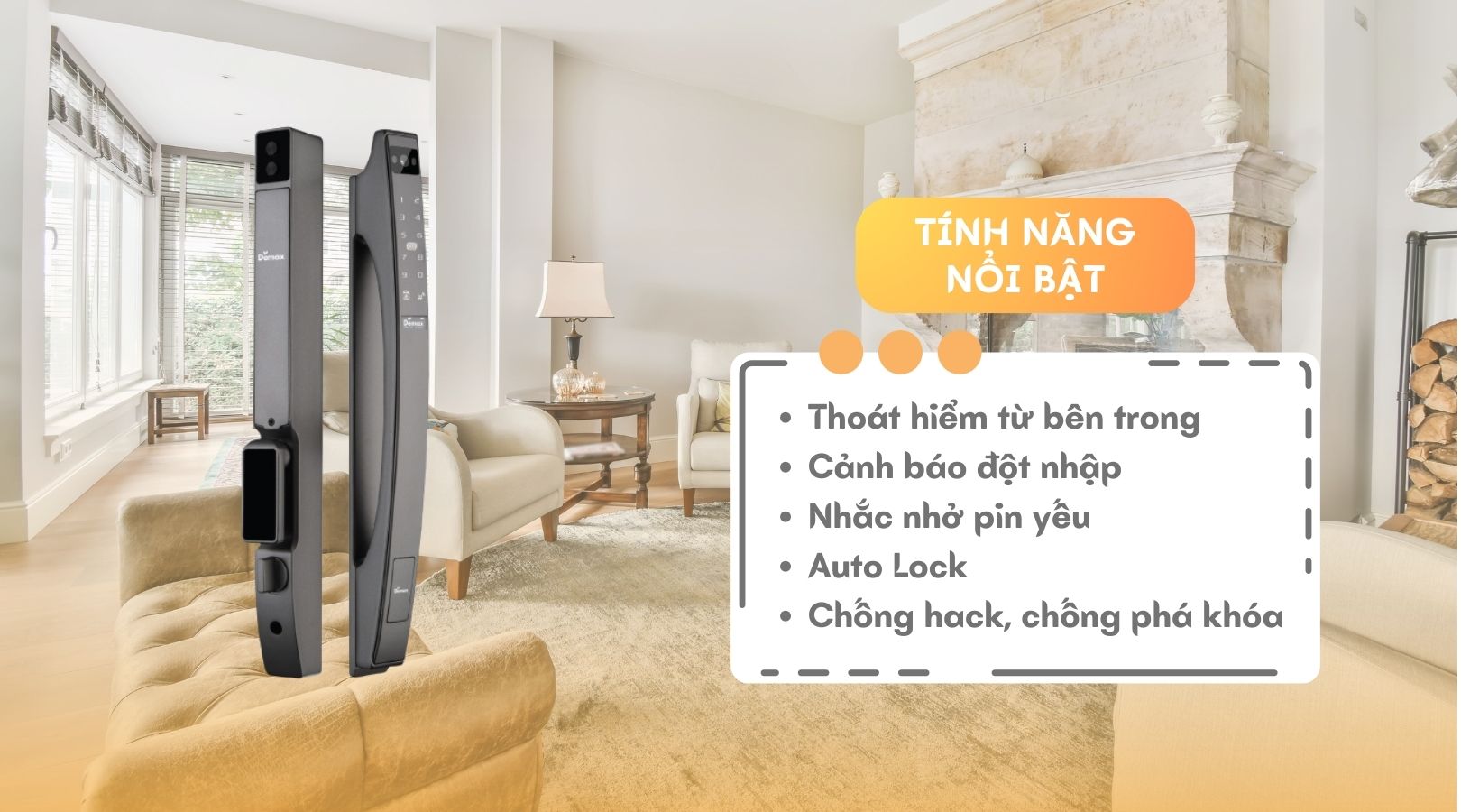 Tính năng nổi bật của khóa Demax EL902 AG APP Wifi Remote