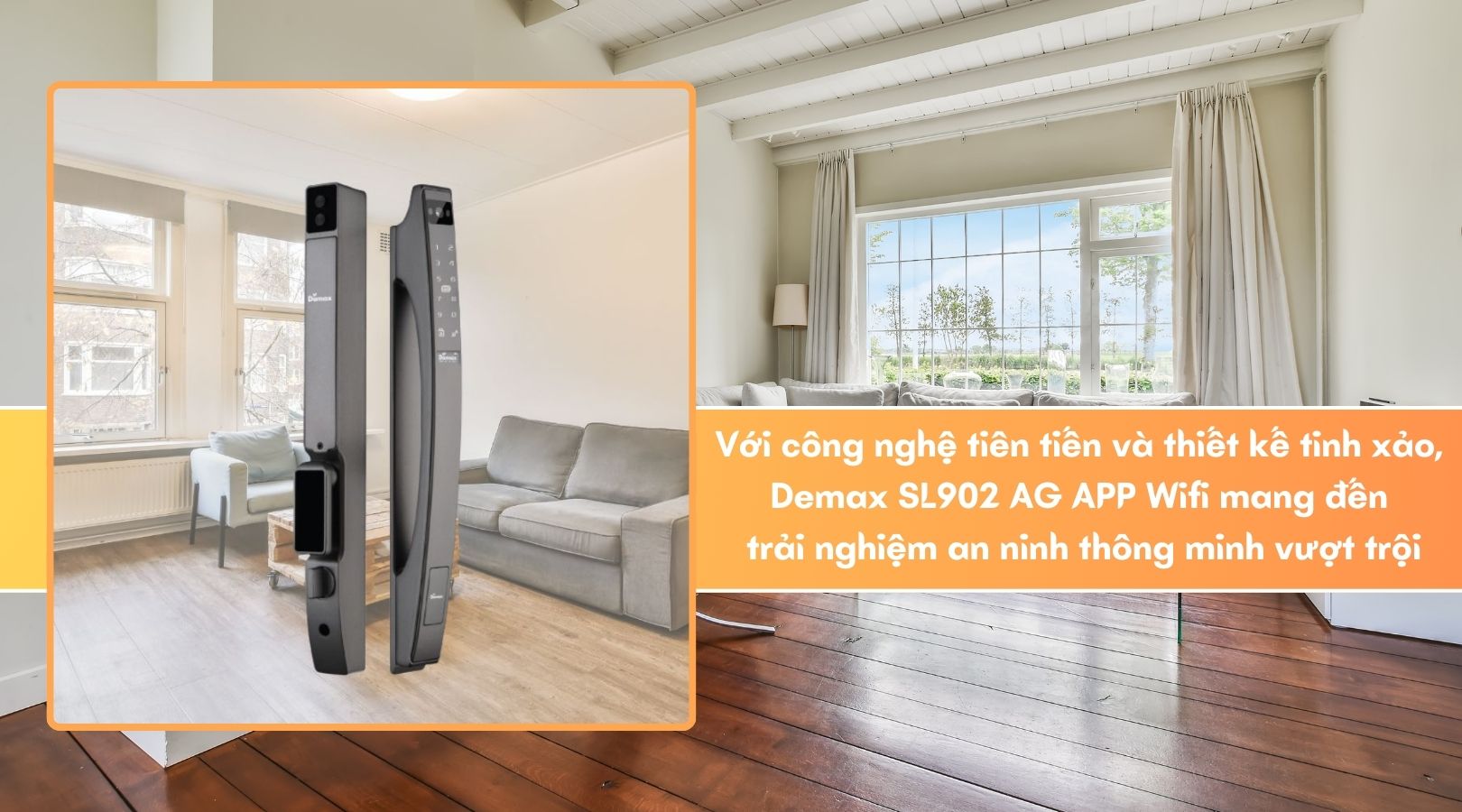 Khóa thông minh chống nước Demax EL902 AG APP Wifi