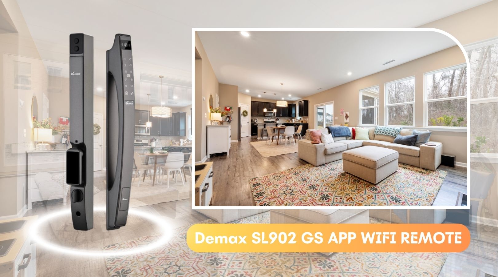 Thiết kế hiện đại, vượt trội của khóa Demax EL902 GS APP WIFI REMOTE