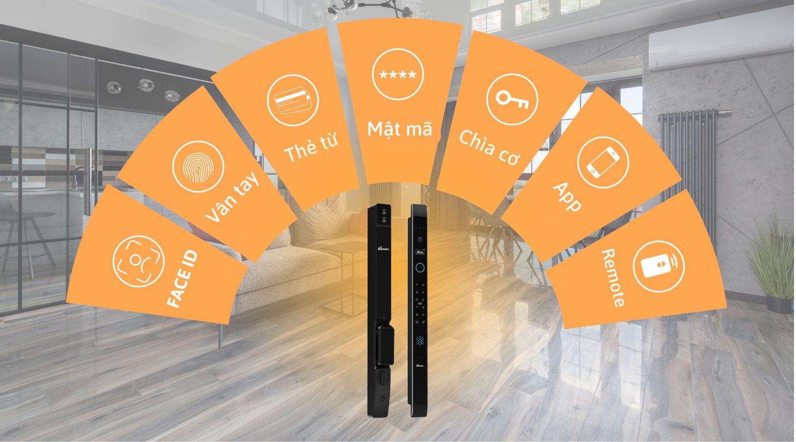 Khóa thông minh Demax EL908 BL CNC APP WIFI REMOTE mang đến sự linh hoạt và tiện lợi tối đa với nhiều cách mở khóa đa dạng