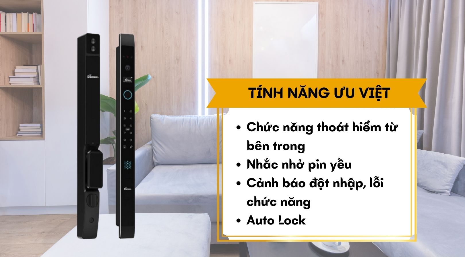 Tính năng nổi bật của khóa Demax EL908 BL CNC APP WIFI 