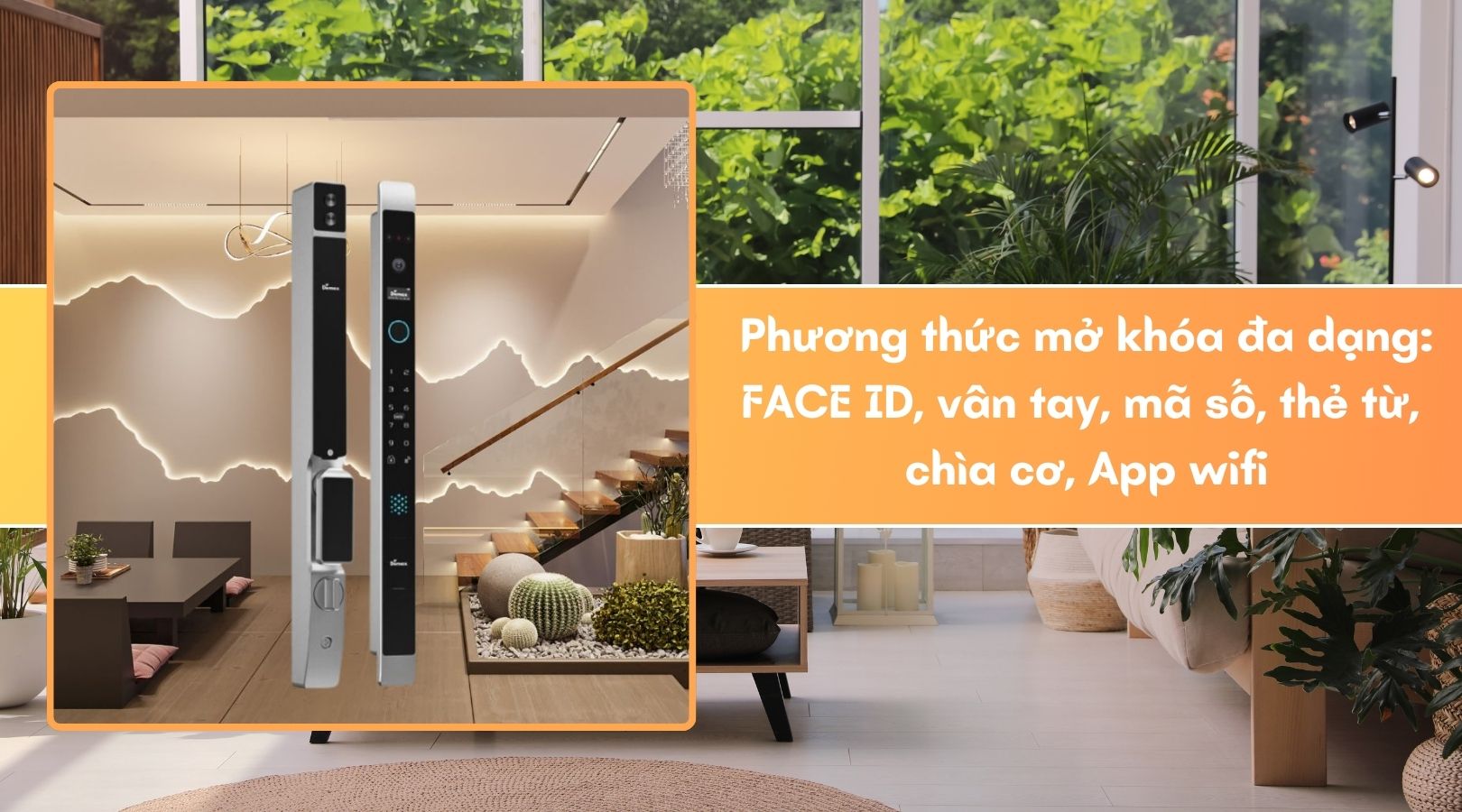 Khóa thông minh Demax EL908 AG CNC APP WIFI mang đến cho người dùng hệ sinh thái mở khóa đa dạng