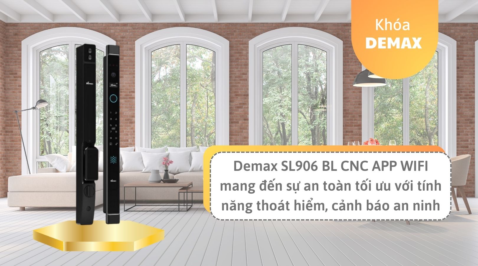 Có nên mua khóa Demax EL906 BL CNC APP WIFI không?