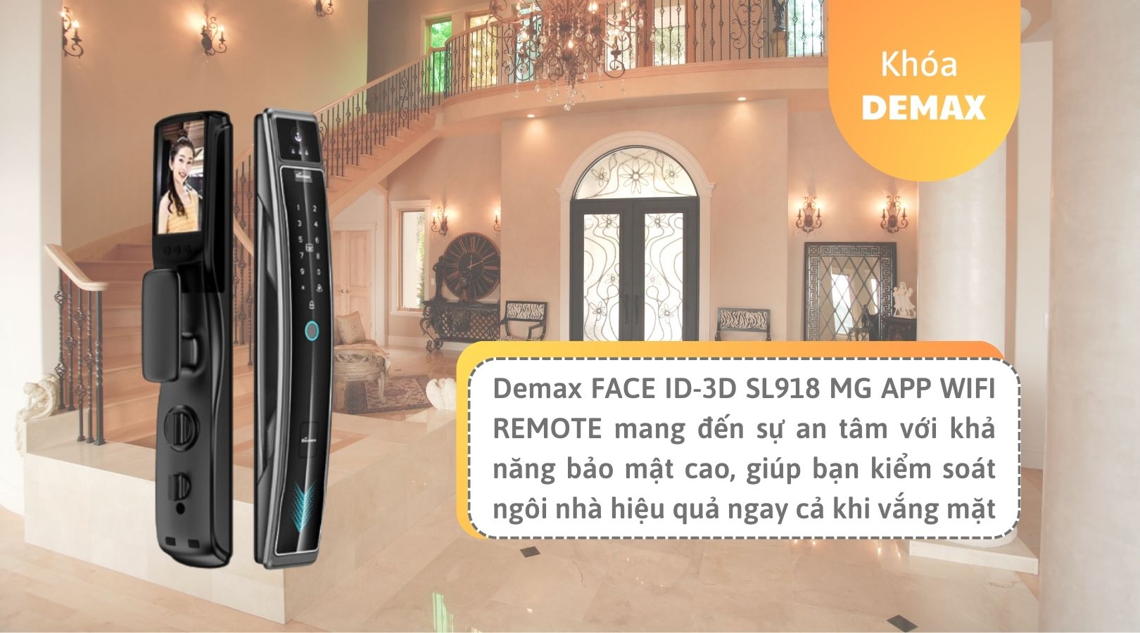 Có nên mua khóa Demax FACE ID-3D EL918 MG APP WIFI REMOTE không?