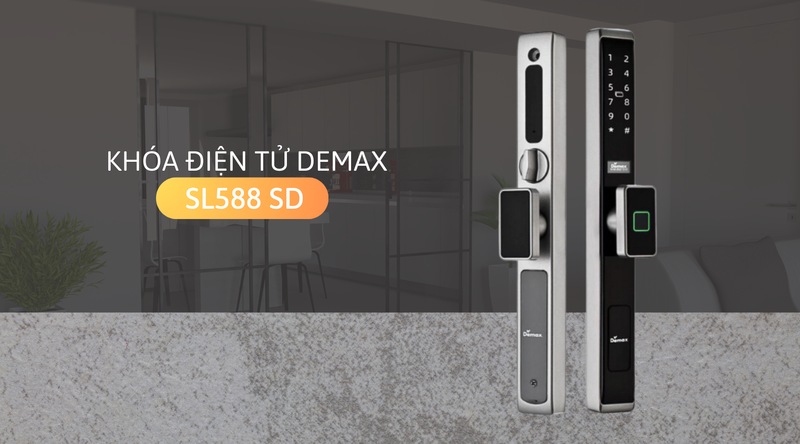 Khóa điện tử Demax EL588 SD