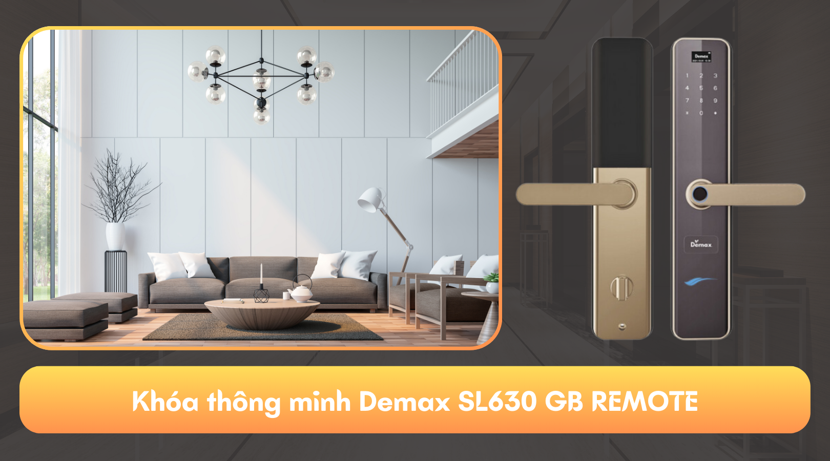 Khóa thông minh Demax EL630 GB REMOTE