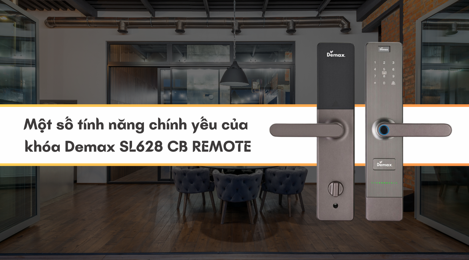 Một số tính năng chính yếu của khóa Demax EL628 CB REMOTE
