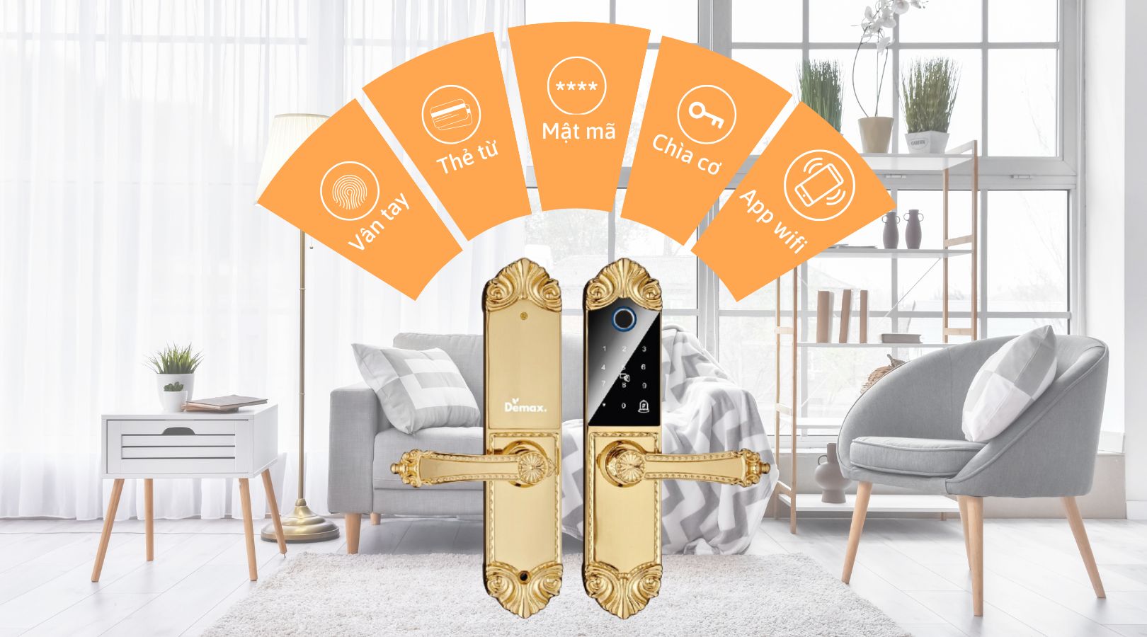 Cách thức mở khóa của Demax EL280 BRASS 24K