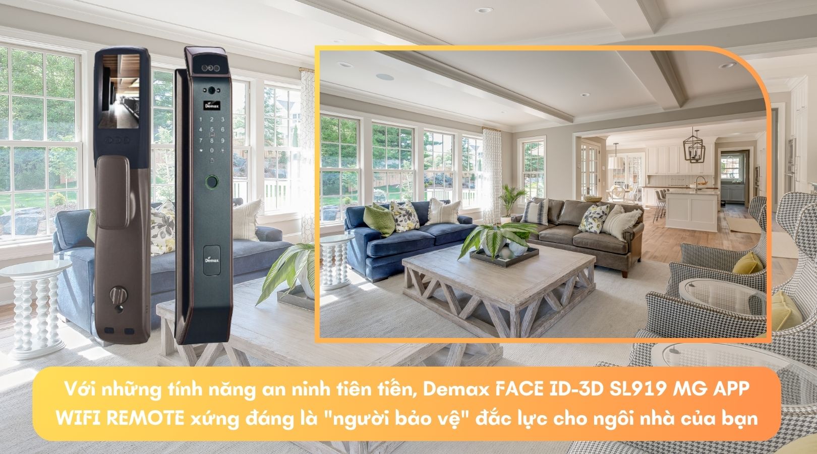 Tính năng ưu việt của khóa Demax FACE ID-3D EL919 MG APP WIFI REMOTE