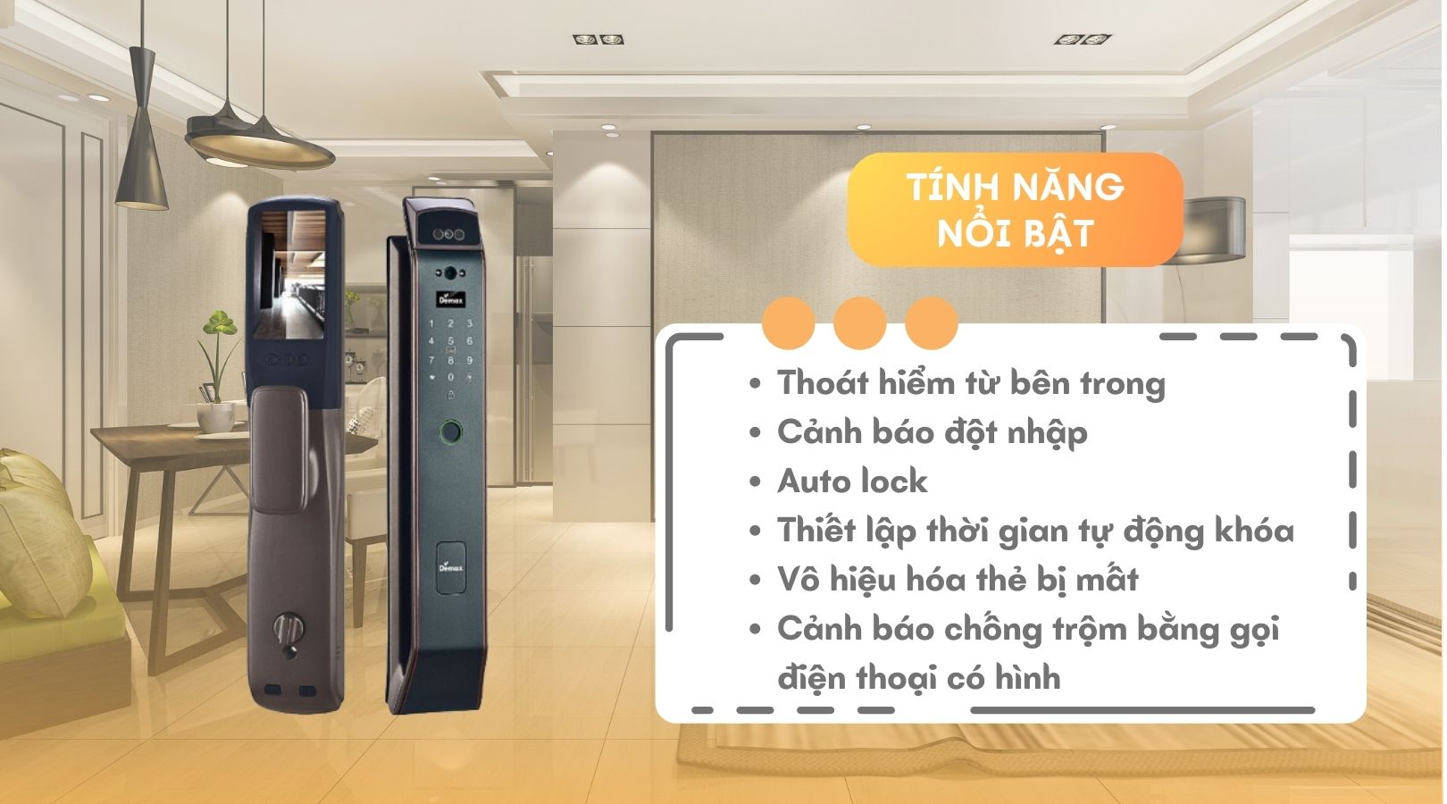 Tính năng đặc biệt của Face ID-3D Demax EL919 AC APP Wifi