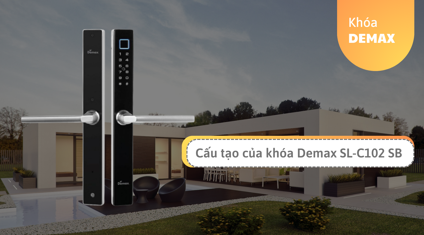 Cấu tạo của khóa Demax EL-C102 SB