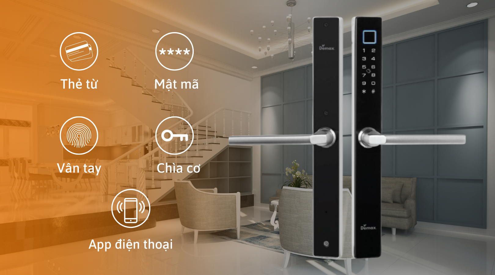 Phương thức mở khóa của Demax EL-C102 SB