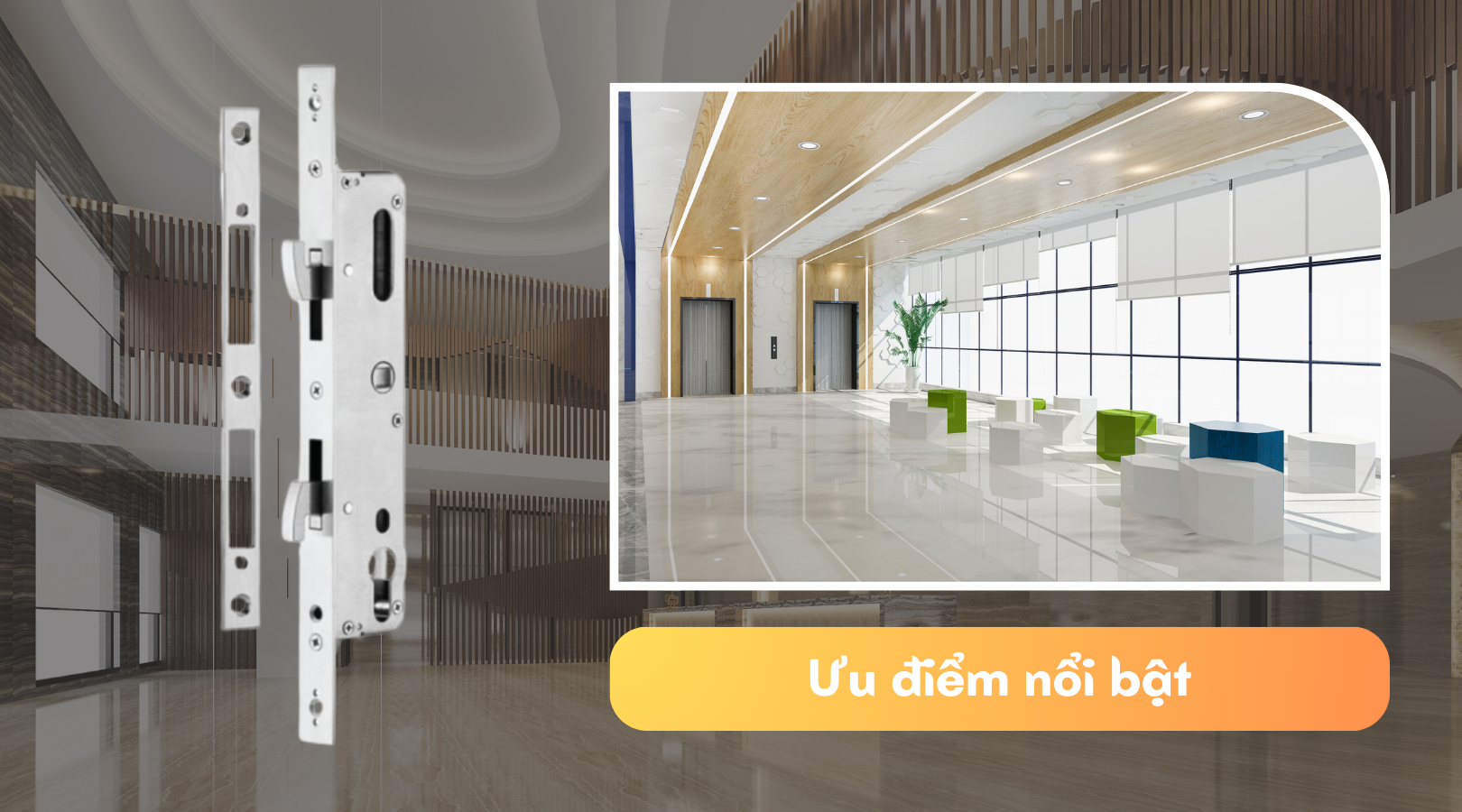 Ưu điểm nổi bật của thân khóa cửa lùa Demax