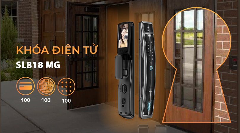 Khóa thông minh Demax SL818 MG APP WIFI REMOTE có khả năng lưu trữ thông tin người dùng đáng kể, đáp ứng nhu cầu của gia đình đông thành viên hoặc văn phòng nhỏ