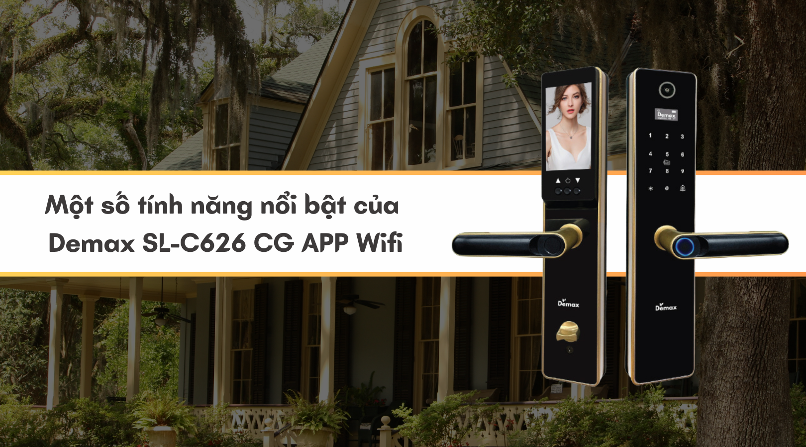 Một số tính năng nổi bật của khóa thông minh - Màn hình chuông Demax EL-C626 CG APP Wifi