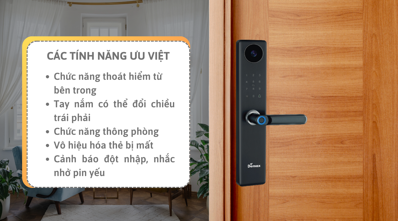 Một số tính năng ưu việt của Demax SL-C626 BN APP Wifi