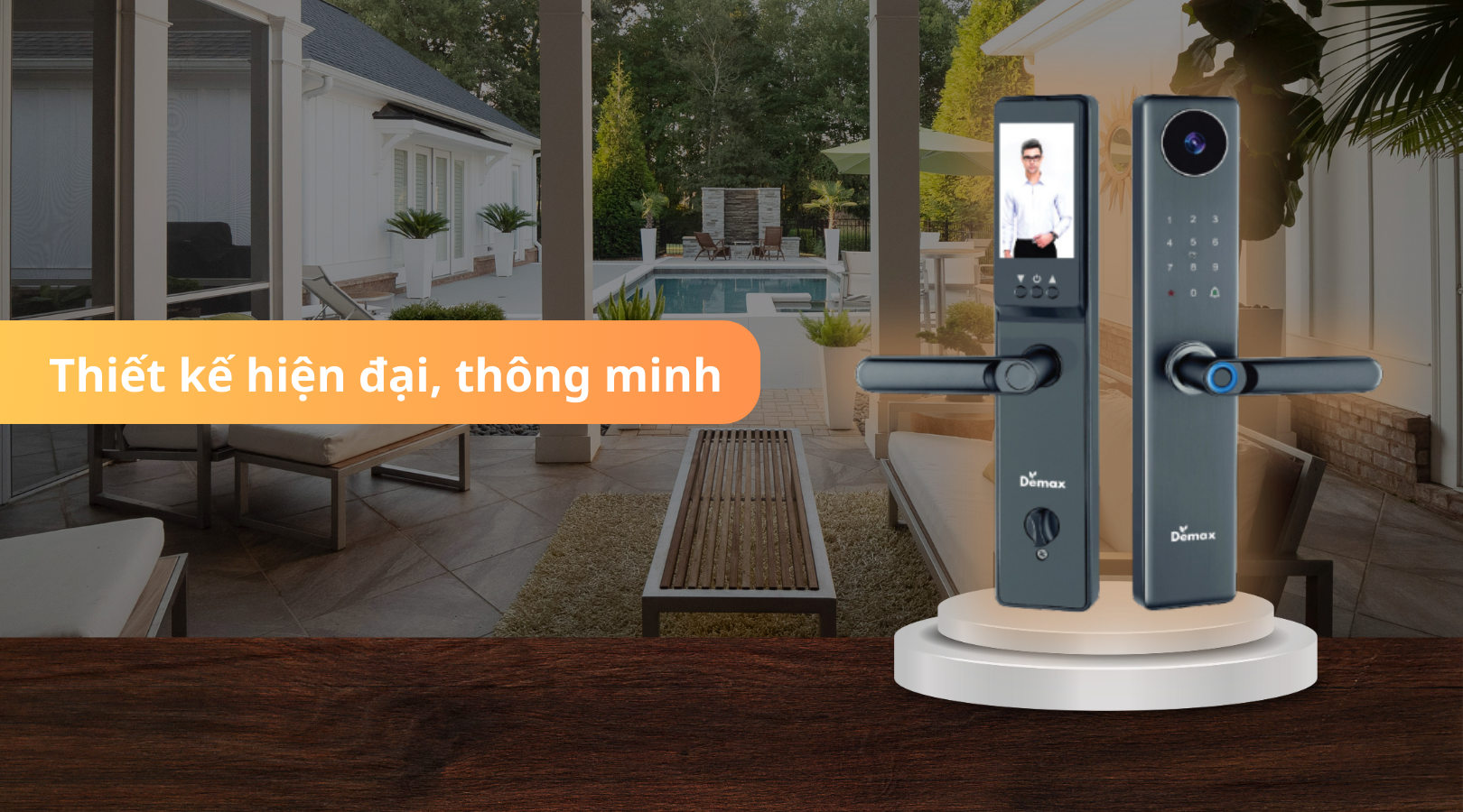 Khóa thông minh - Màn hình chuông Demax EL-C66 GS APP Wifi