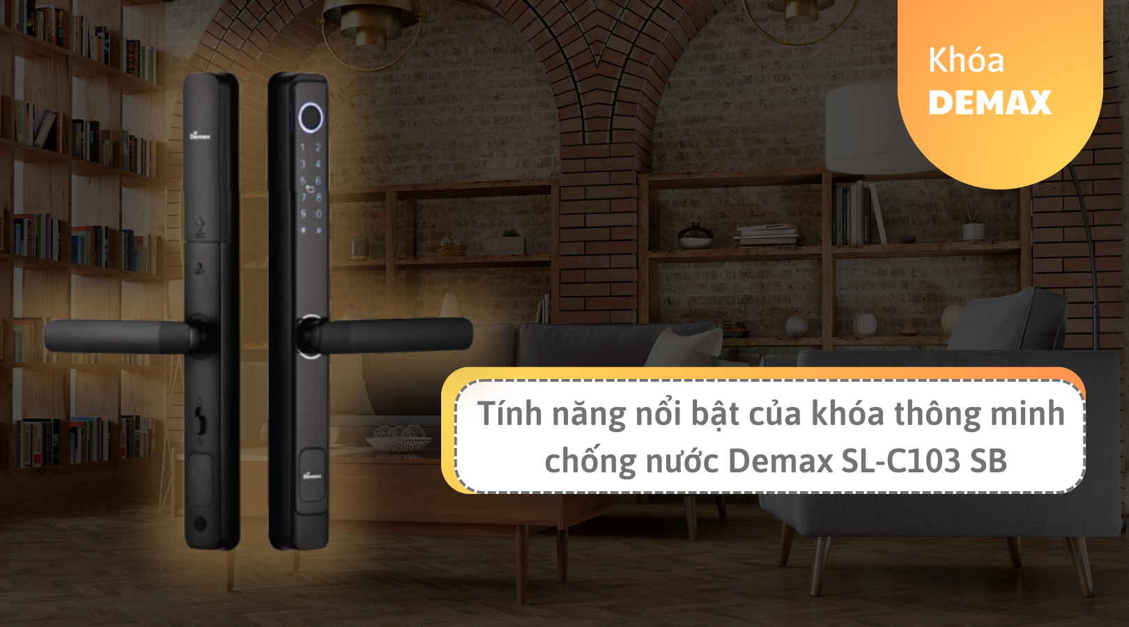 Tính năng nổi bật của khóa thông minh chống nước Demax EL-C103 SB
