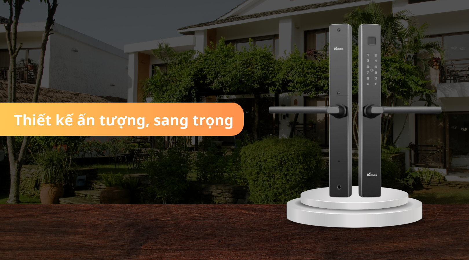 Khóa Demax EL-C102 AG APP WIFI màu xám nhôm không chỉ mang đến vẻ đẹp sang trọng, hiện đại