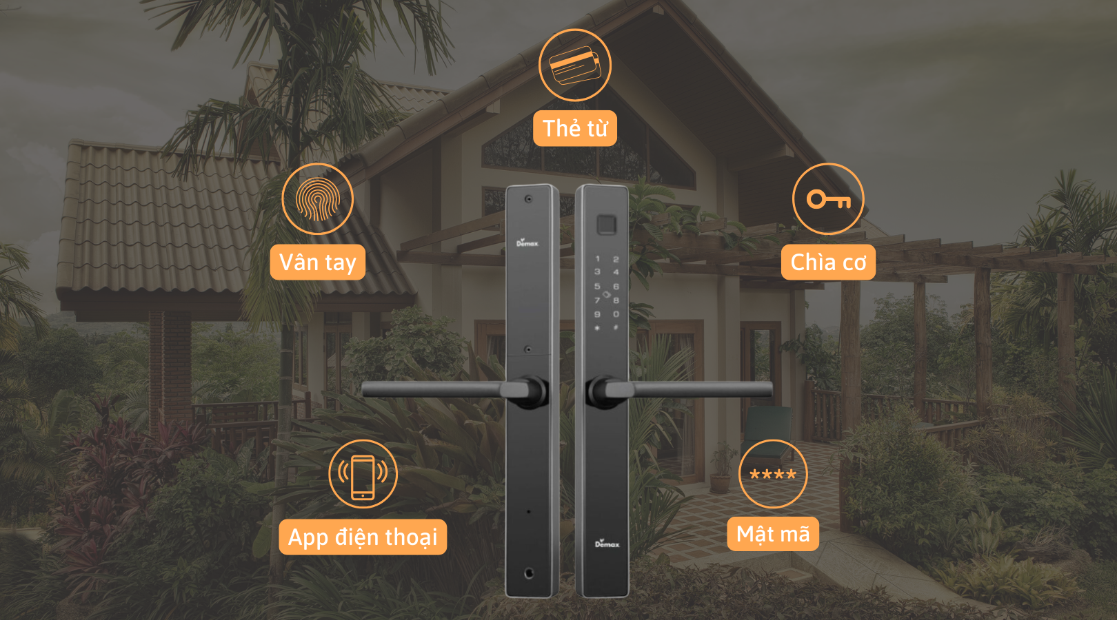 Cách thức mở khóa của Demax EL-C102 AG APP WIFI